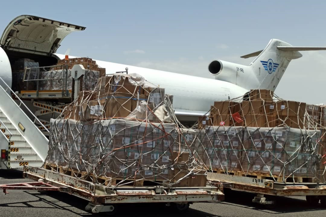 مطار صنعاء يستقبل طائرة شحن تابعة لليونيسيف