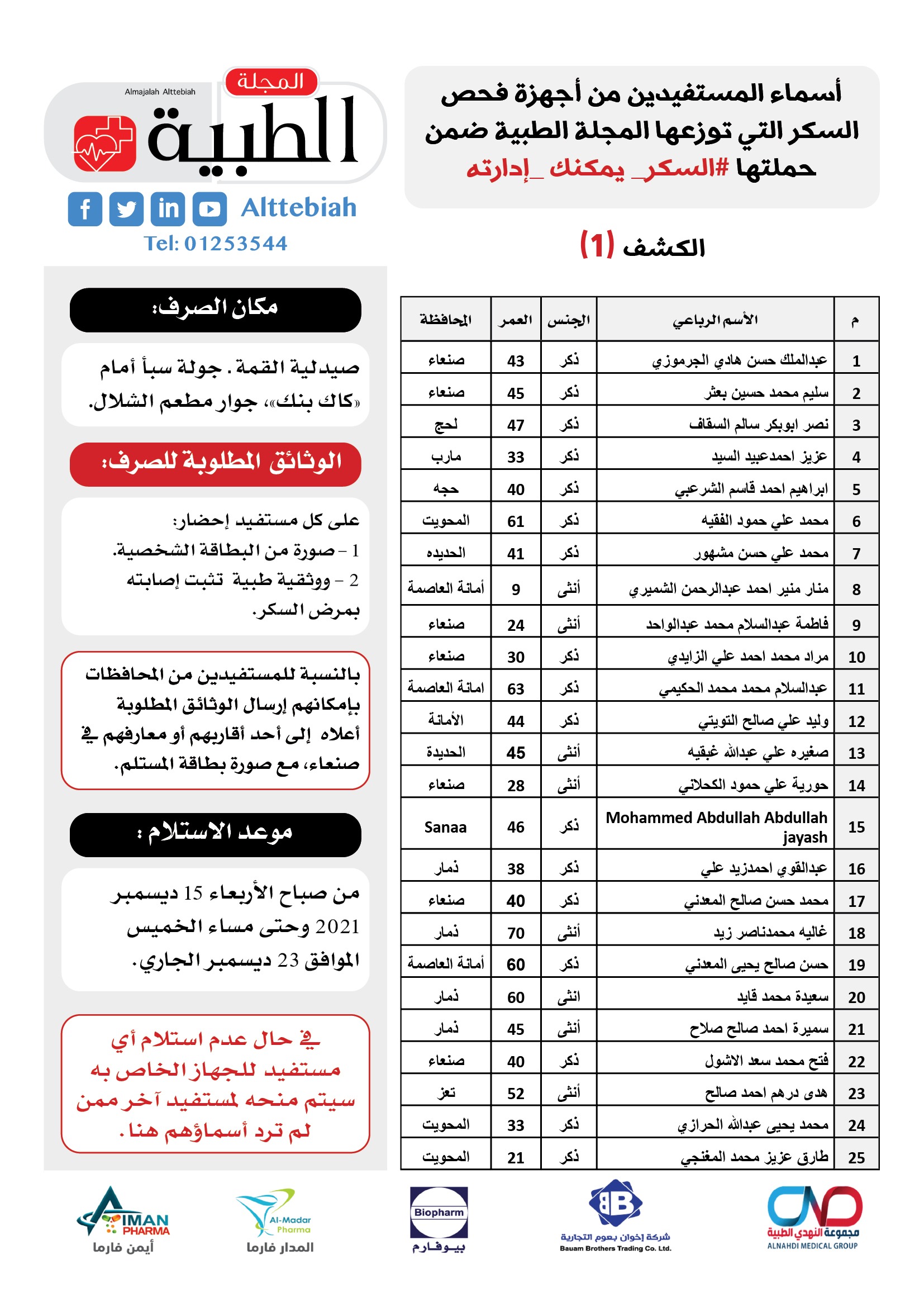 1 - المجلة الطبية